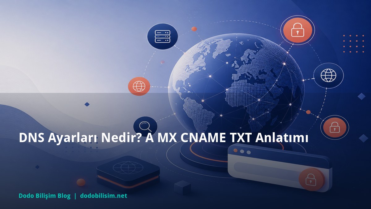 DNS Ayarları Nedir? A MX CNAME TXT Anlatımı